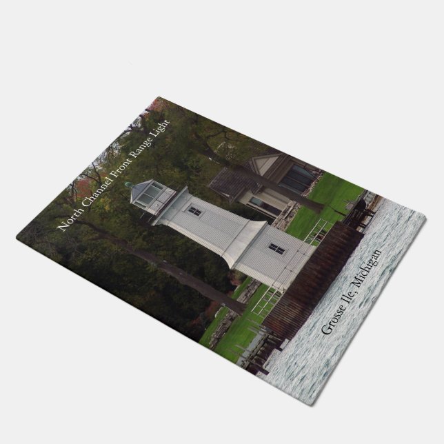 Vorderer Bereich Leuchttürmatte des Nordkanals Fußmatte (Schrägansicht)