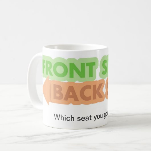 Vorderer Sitz-/hinterer SitzTasse Kaffeetasse (Vorderseite Links)