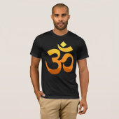 Vorderes Design Om Mantra Meditation Yoga Männer T-Shirt (Vorne ganz)