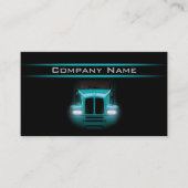 Vorderes helles Layout für den Cyber-Lkw in Schwar Visitenkarte (Vorderseite)