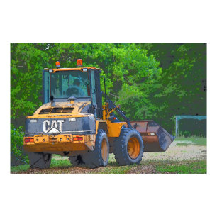 VORDERES KUNST-FOTO DES LADER-BAUERNHOF-EQUIPTMENT FOTODRUCK