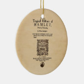 Vorderes Stück zu HamletQuarto (Version 1605) Keramik Ornament (Rechts)