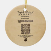 Vorderes Stück zu HamletQuarto (Version 1605) Keramik Ornament (Vorne)