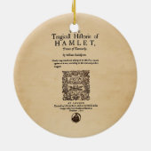 Vorderes Stück zu HamletQuarto (Version 1605) Keramik Ornament (Hinten)