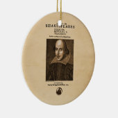 Vorderes Stück zu Shakespeares erstem Folio Keramikornament (Rechts)