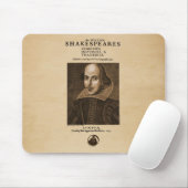 Vorderes Stück zu Shakespeares erstem Folio Mousepad (Mit Mouse)