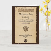 Vorderes Stück zu vielem Aufheben über nichts Karte (Gelbe Blume)