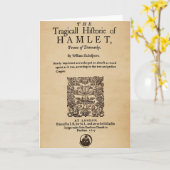 Vorderes Stück zum HamletQuarto (Version 1605) Karte (Gelbe Blume)