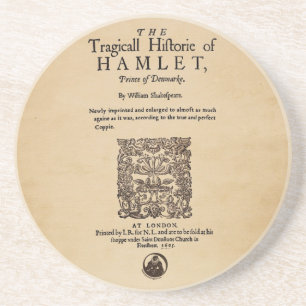 Vorderes Stück zum HamletQuarto (Version 1605) Untersetzer