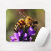Vordergrundbienen-Foto Mousepad (Mit Mouse)