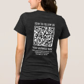 Vordergrundgedrucktes Business-Logo und kundenspez Tri-Blend Shirt (Rückseite)