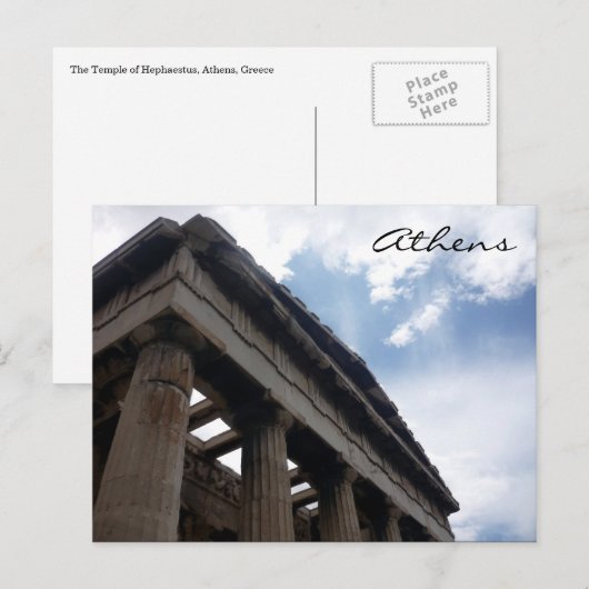 Vorderhephaestus Postkarte (Vorne/Hinten)