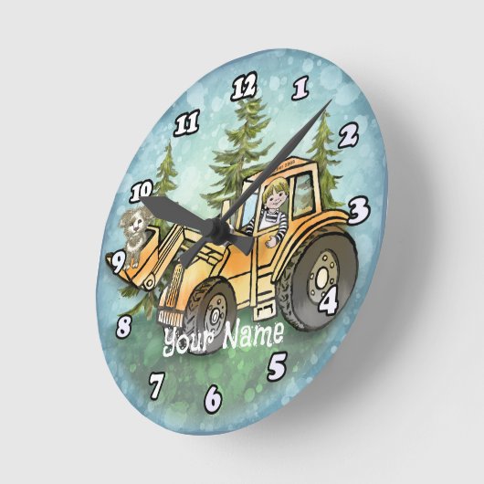 Vorderlader Runde Wanduhr (Winkel)