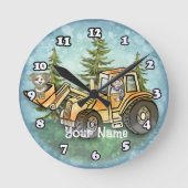 Vorderlader Runde Wanduhr (Vorderseite)