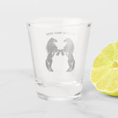 Vorderpferde Schießglas mit benutzerdefiniertem Te Schnapsglas (Rückseite)