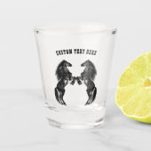 Vorderpferde Schießglas mit benutzerdefiniertem Te Schnapsglas (Vorderseite)