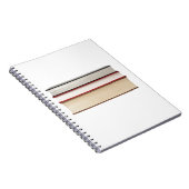 Vorderrand von drei Büchern Notizblock (Rechte Seite)