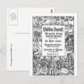 Vorderseite Alte Luther Bibel Postkarte (Vorne/Hinten)