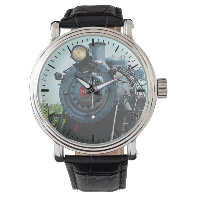 Vorderseite der Dampflokomotive Armbanduhr (Vorderseite)