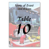 Vorderseite des LKW mit Schlauch Tischnummer (Rückseite)