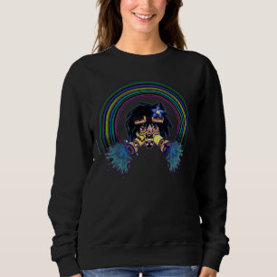 Vorderseite des schwarzen Ozons Sweatshirt