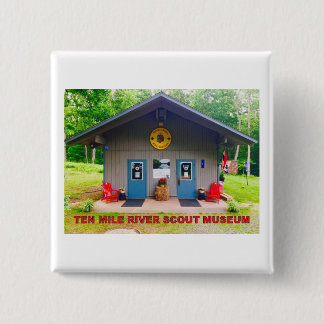 Vorderseite des Zehn-Mile-River-Scanners Button