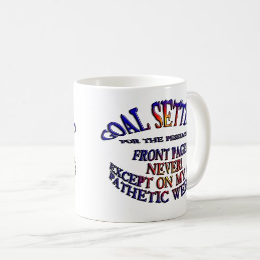 Vorderseite nie online kaffeetasse (VorderseiteRechts)