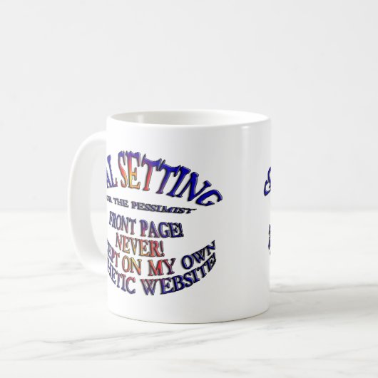 Vorderseite nie online kaffeetasse (Vorderseite Links)