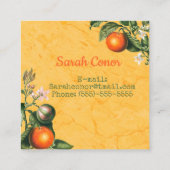 Vorderseite/Rückseite Quadratische Visitenkarte (Rückseite)