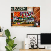 Vorderseite speichern - Der Blume-Stand Poster (Heimbüro)