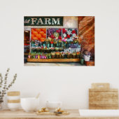 Vorderseite speichern - Der Blume-Stand Poster (Küche)
