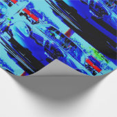 Vorderseite und Haube von einer schwarzen u. Geschenkpapier (Ecke)