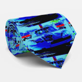 Vorderseite und Haube von einer schwarzen u. Krawatte (Gerollt)