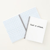 Vorderseite und Rückseite des Notebooks Notizblock (Innenseite)