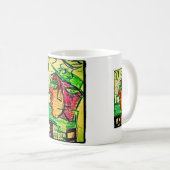 Vorderseite und Seite zeichnend Kaffeetasse (VorderseiteRechts)