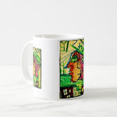 Vorderseite und Seite zeichnend Kaffeetasse (Vorderseite Links)