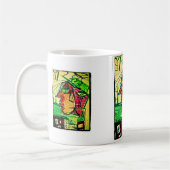 Vorderseite und Seite zeichnend Kaffeetasse (Links)