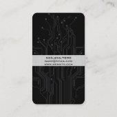 Vorderteil Beige Schwarz Visitenkarte (Rückseite)