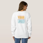 Vorderteil und hinteres Logo Sweatshirt (Schwarz voll)