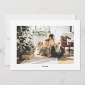 Vordertür mit goldenem Retriever Weihnachten (Rückseite)