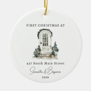 Vordertür Neues Zuhause Weihnachtsgeschenk Keramik Ornament
