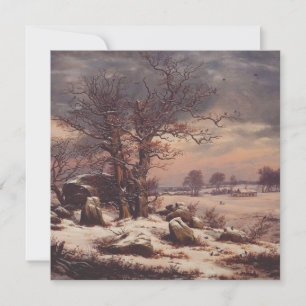 Vordingborg im Winter von J.C. Dahl Fine Art Einladung