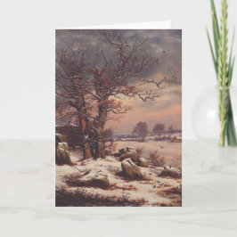 Vordingborg im Winter von J.C. Dahl Fine Art Karte