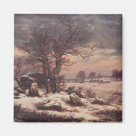 Vordingborg im Winter von J.C. Dahl Fine Art Magnet