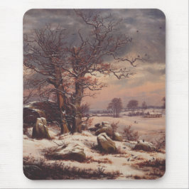 Vordingborg im Winter von J.C. Dahl Fine Art Mousepad