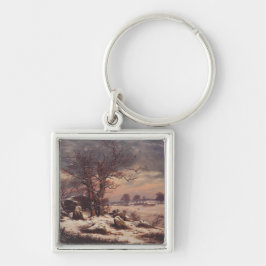 Vordingborg im Winter von J.C. Dahl Fine Art Schlüsselanhänger