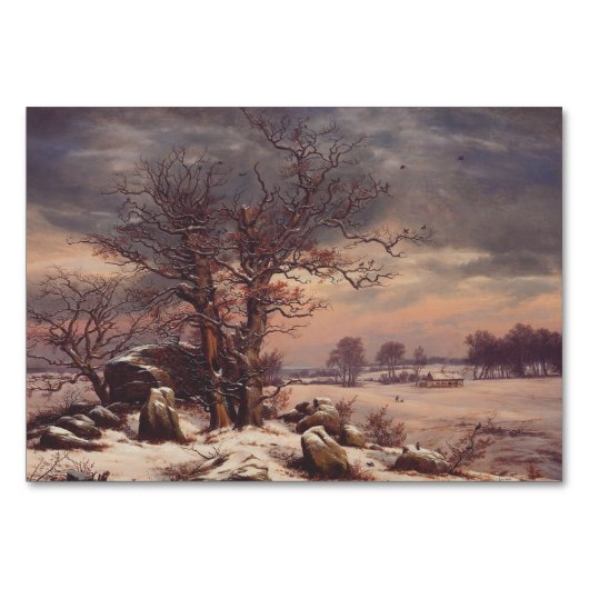 Vordingborg im Winter von J.C. Dahl Fine Art Tischnummer (Vorderseite)
