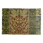 Vordruckmuster aus antikem Leaf Kissenbezug (Rückseite)