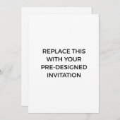 Vorentworfene Druckerei Einladung (Vorne/Hinten)