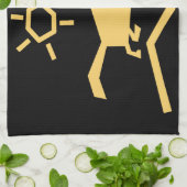 Vorfahren alter Tiere Geschirrtuch (Gefaltet)